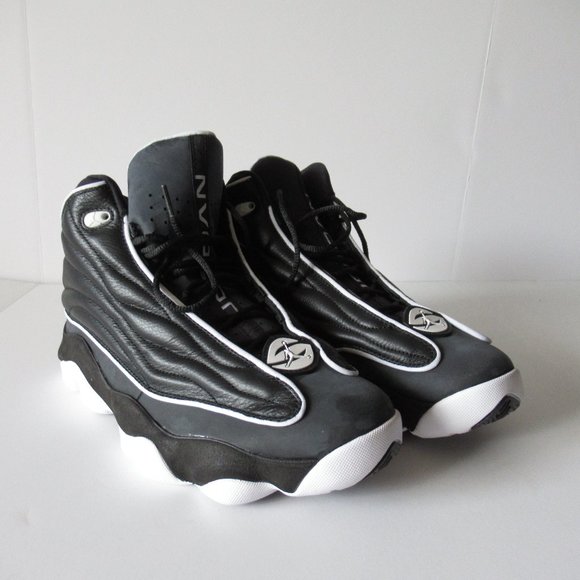 Jordan Pro Strong, Mid, Men's Size 10, Black/White/White, NEW - Picture 2 of 15